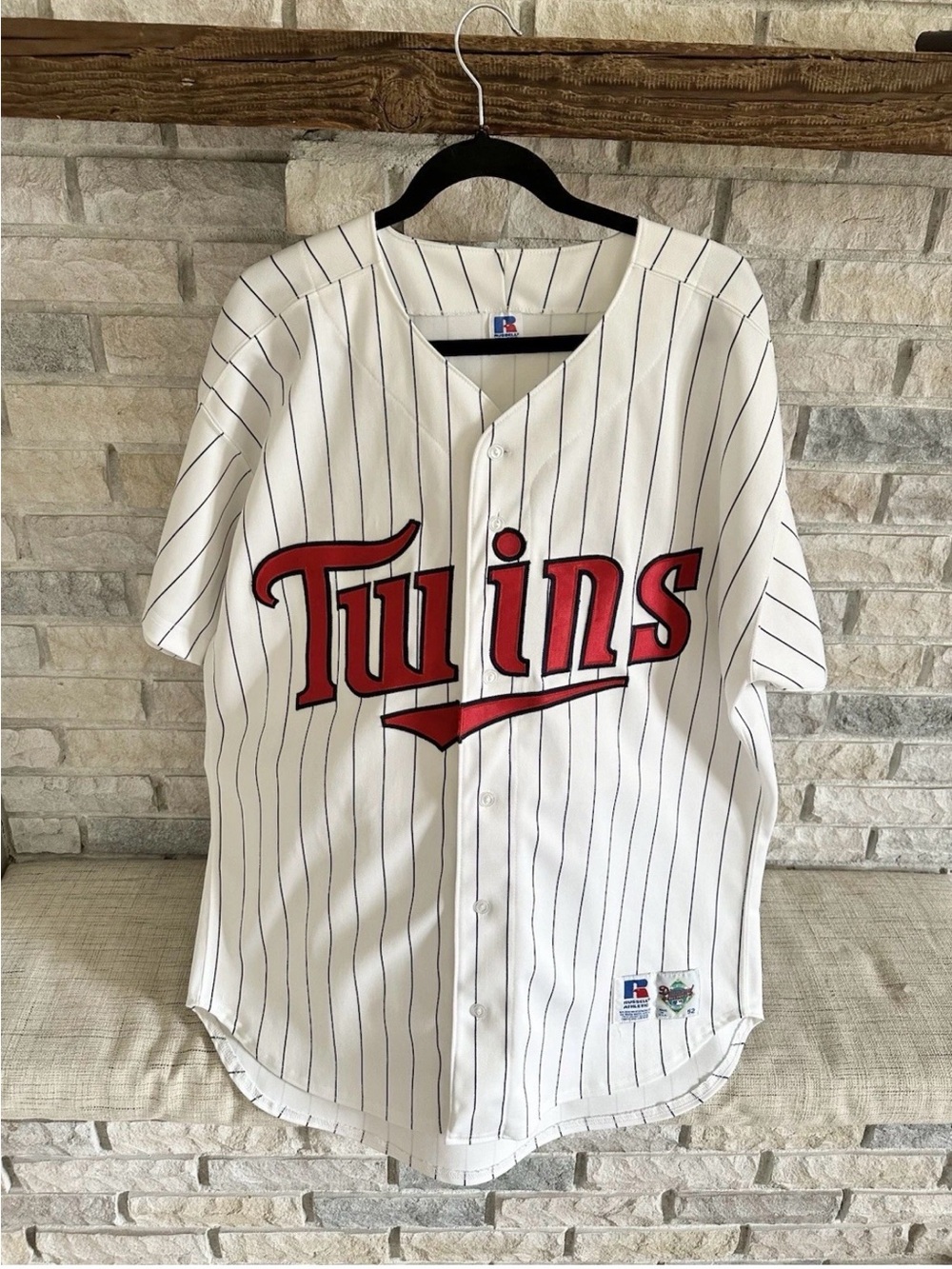 Vintage Minnesota Twins Jersey Russell Athletic Diamond Collection Size 52 USA